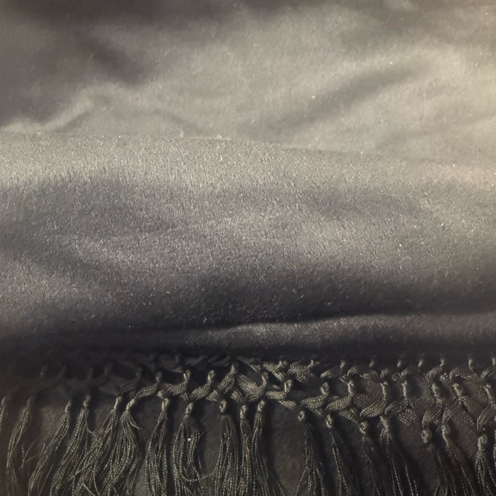 Christian Dior Black Silk Scarf/Wrap